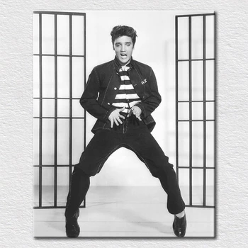 

Canvas prints classcal oil painting picture famous music star Elvis Aron Presley cool room decor art craft