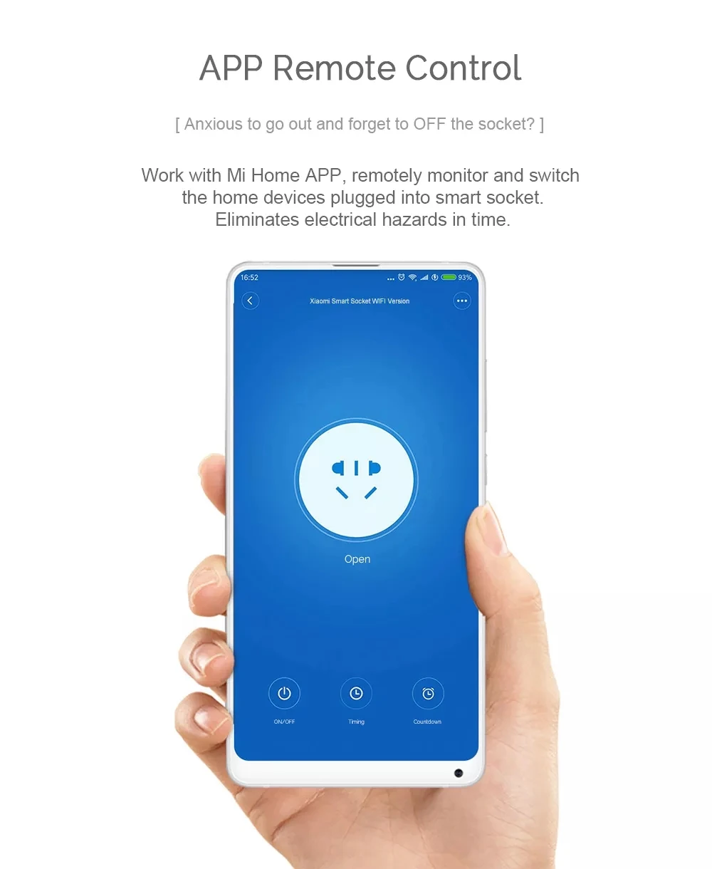 Умная розетка Xiaomi Mijia Беспроводная с дистанционным управлением Wi Fi телефоном