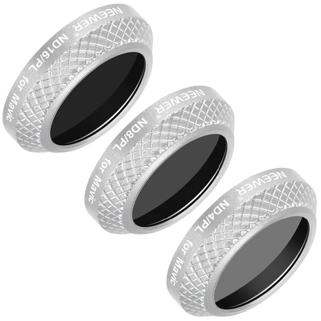 Neewer 3 Pieces Filter Kit for DJI Mavic Pro Drone Quadcopter ND4/PL