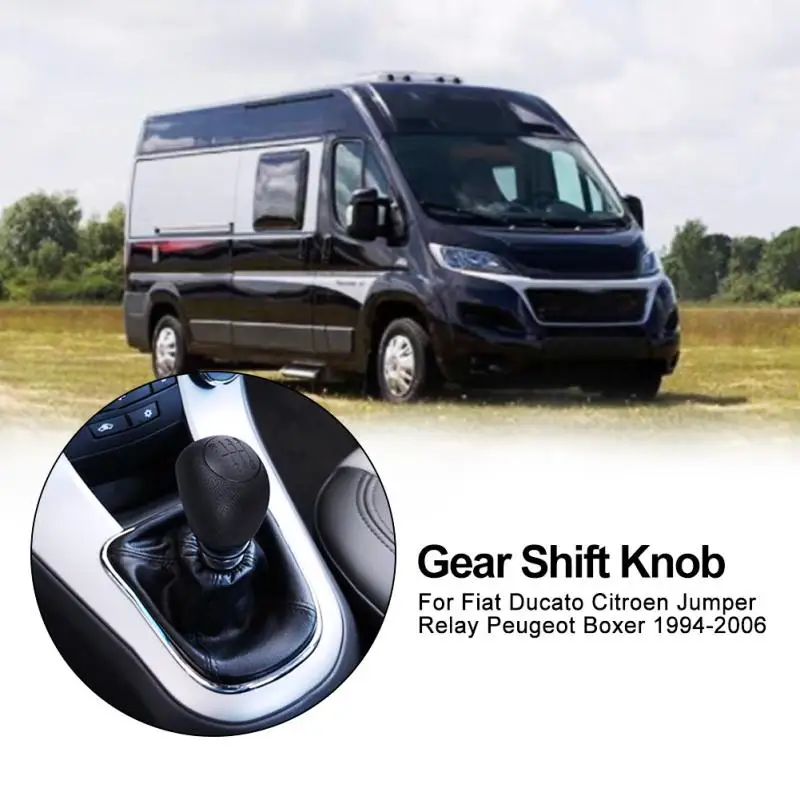 

1Pcs Car 6 Speed Gear Shift Lever Knob Head for Fiat Ducato Citroen Jumper Peugeot Boxer
