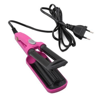 

Mini Ceramic Hair Curlers Iron Wave Wand 3 Barrels Iron Iron Flat Ceramic Hair Tools Professional Crimping Pliers Hair Curler