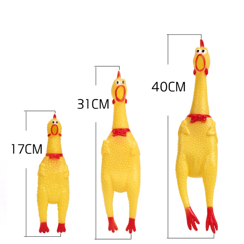 Игрушки для собак, ПВХ, эмалированный материал, резина, кричащий куриный писк, игрушки, сжимающие звук и укус, игрушки для собак, 3 размера