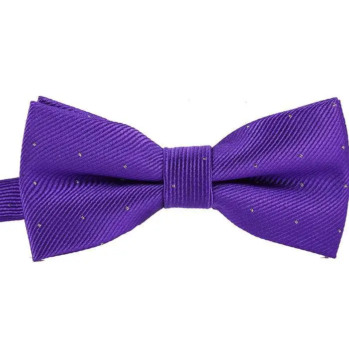 Фиолетовый модный галстук унисекс формальная рубашка детские Галстуки бантом для мальчиков в горошек