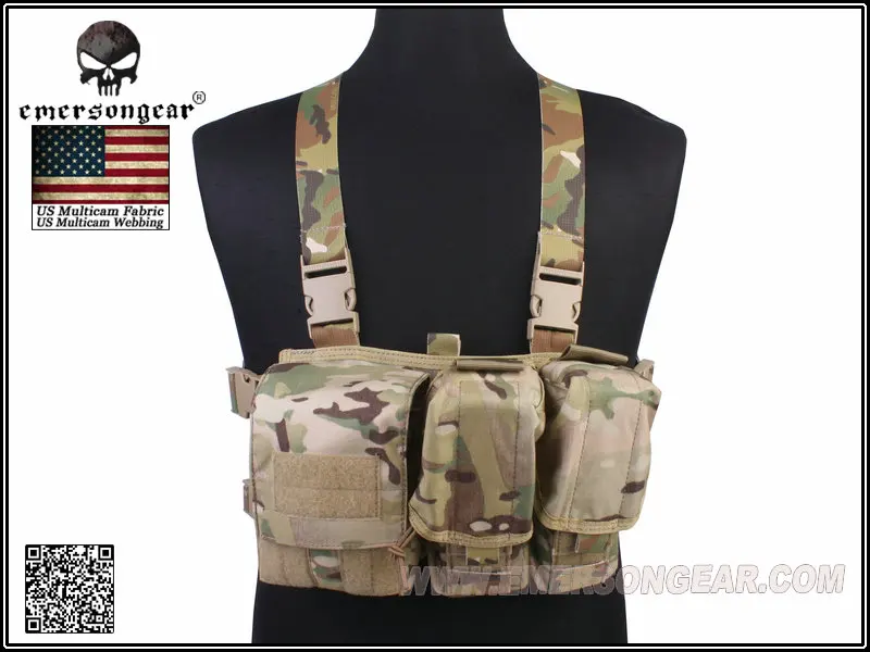 Hunting Airsoft Military Army Vest Combat Gear Emerson light weight chest rigs Multicam EM7441 coyote brown