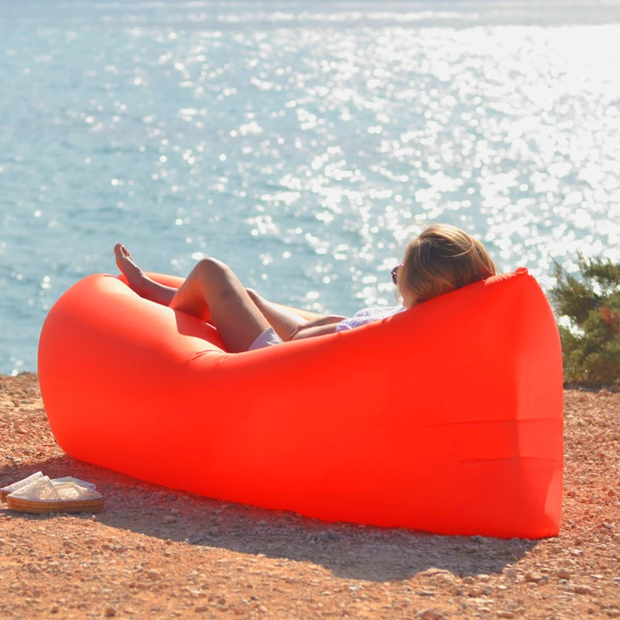 Открытый надувной диван кровать пляж складной спальный мешок сад диване кресло ленивый воздух кресло для отдыха