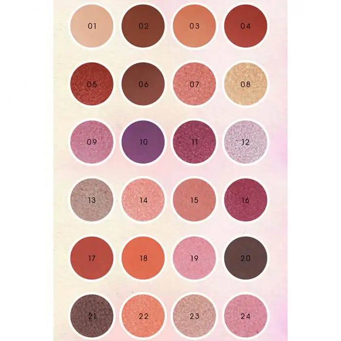 24 цвета матовые тени для век Палитра телесный Минеральные тени для век порошок косметический водонепроницаемый макияж KG66