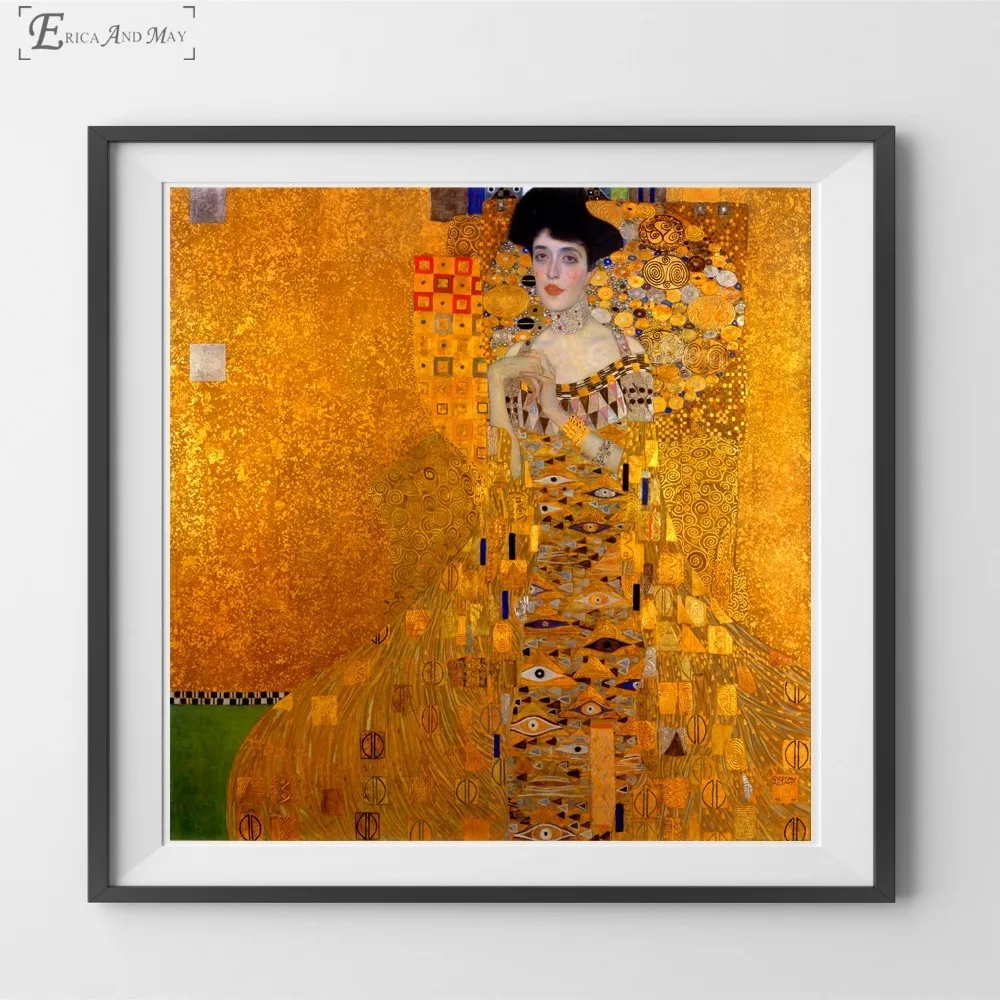 Gustav Klimt Kiss Классическая серия винтажная постерная печать масляная живопись на холсте настенные художественные фрески картины для гостиной Decoratio