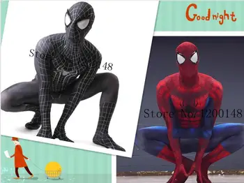 

2017 Spiderman Costume 3D Print Cosplay Zentai Suit Spandex Male Comic Spider-man Superhero Costume Custom Made Hot Sale