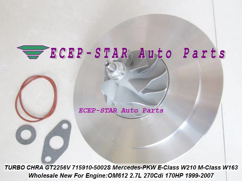 TURBO Cartridge CHRA GT2256V 715910 715910-5002S Turbocharger For Mercedes E-Class 270 CDI W210;M-Class W163 1999-07 OM612 2.7L (4)