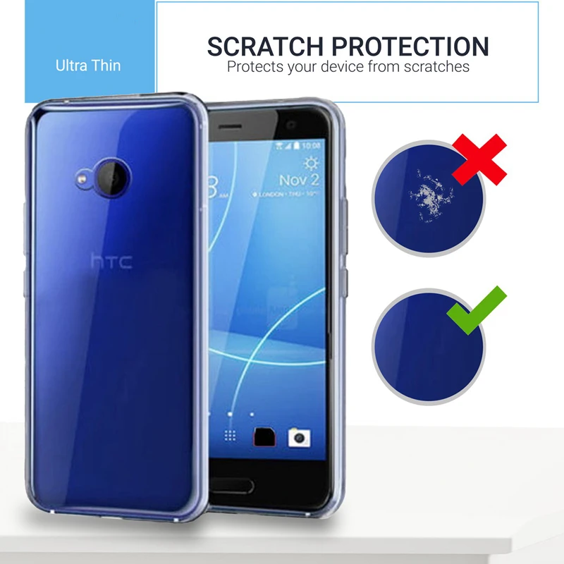 Прозрачный чехол для телефона HTC U11 10 U Play Life U12 Plus Desire 12 Ultra X9 Eyes evo X10 задняя крышка