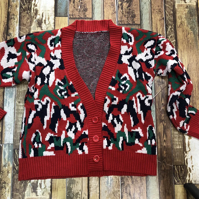 Women Sweater With Buttons Striped Knitted Cardigan ladies autumn coat 2018 New casual harajuku Oversize winter Sweaters clothes Sweaters