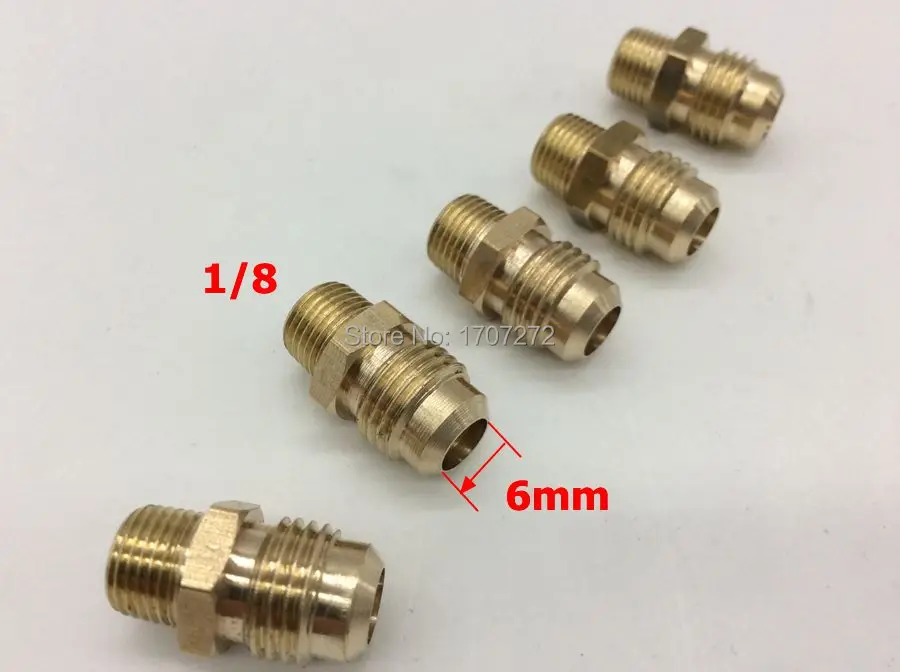 

free shipping 1/8" Male, Brass Fitting, replacement of CO2 Regulator/CO2 Manifold/Beer Gun, Brewer Hardware, copper fitting