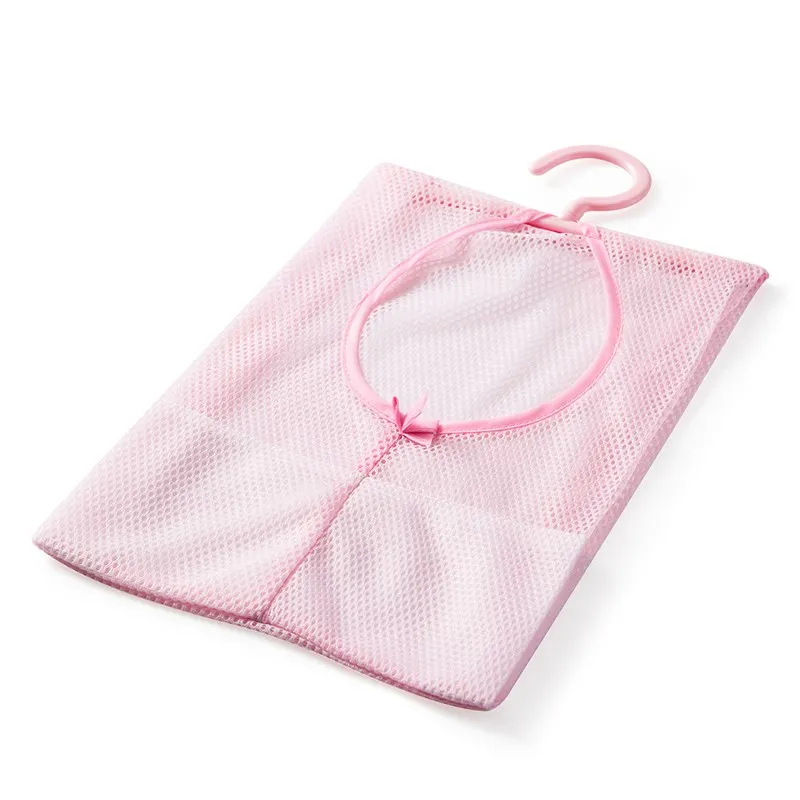 Многофункциональная подвесная сетка для экономии пространства органайзер для одежды - Цвет: Pink