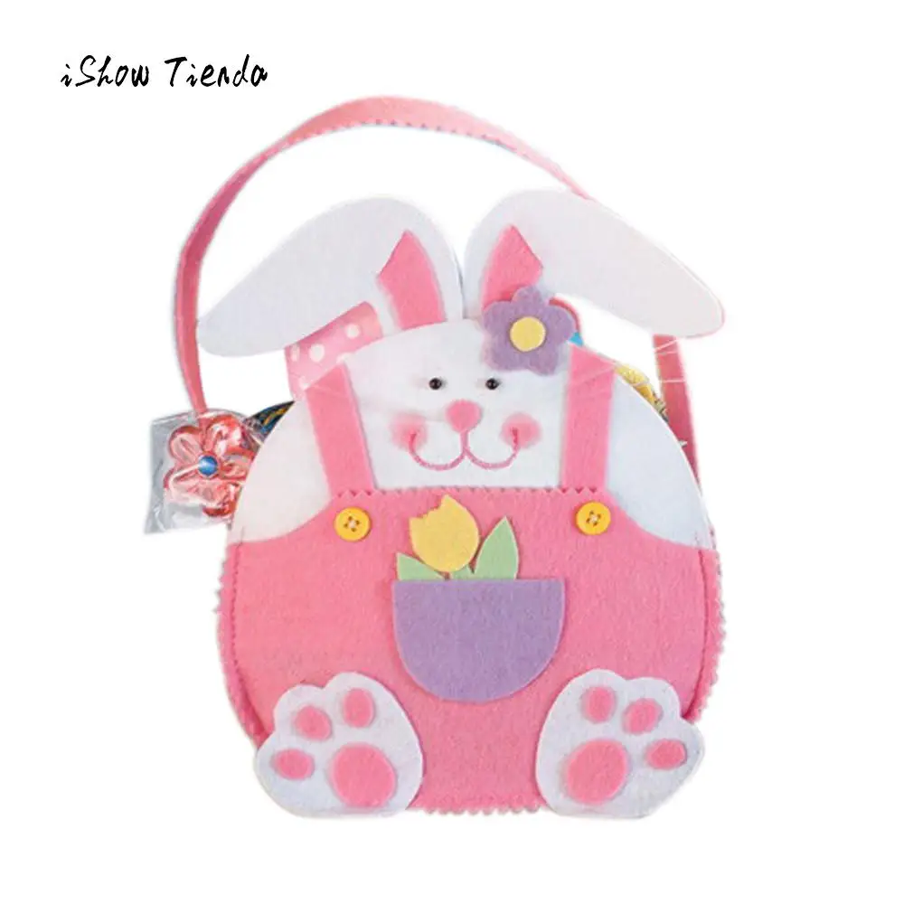 

Easter Rabbit Gift Candy Bag Creative Present Home Accessory Colorful Cute Storage Bag High Quality Blended Cotton Bags