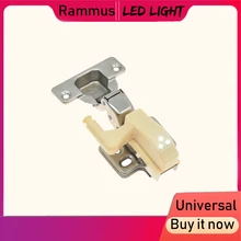 1 шт во внутренней шарнир светодиодный Сенсор под шкаф светильник s для Кухня шкаф для спальни ночной Светильник Универсальный шкаф светильник Инж