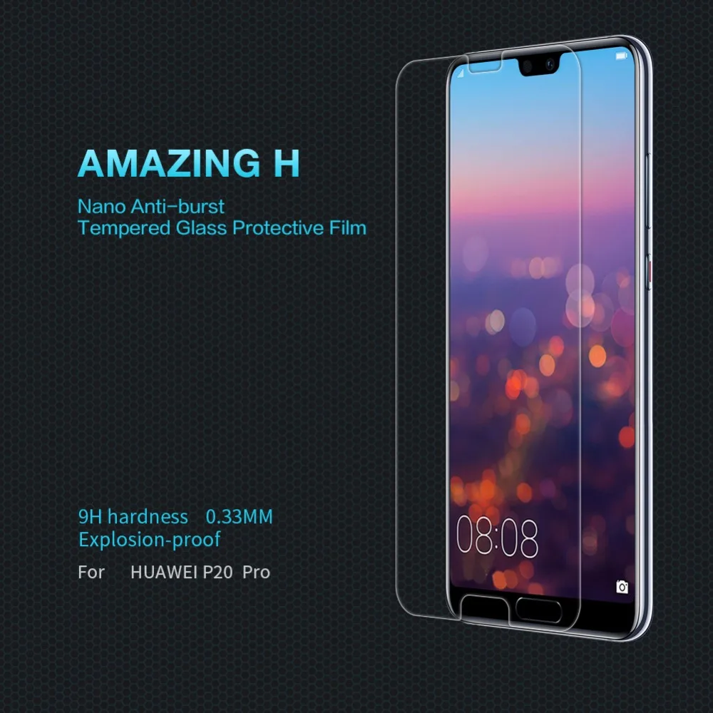 

Huawei P20 Pro Lite Honor 8 Screen Protector glass film NILLKIN Amazing H Nanometer 9H protective Glass film