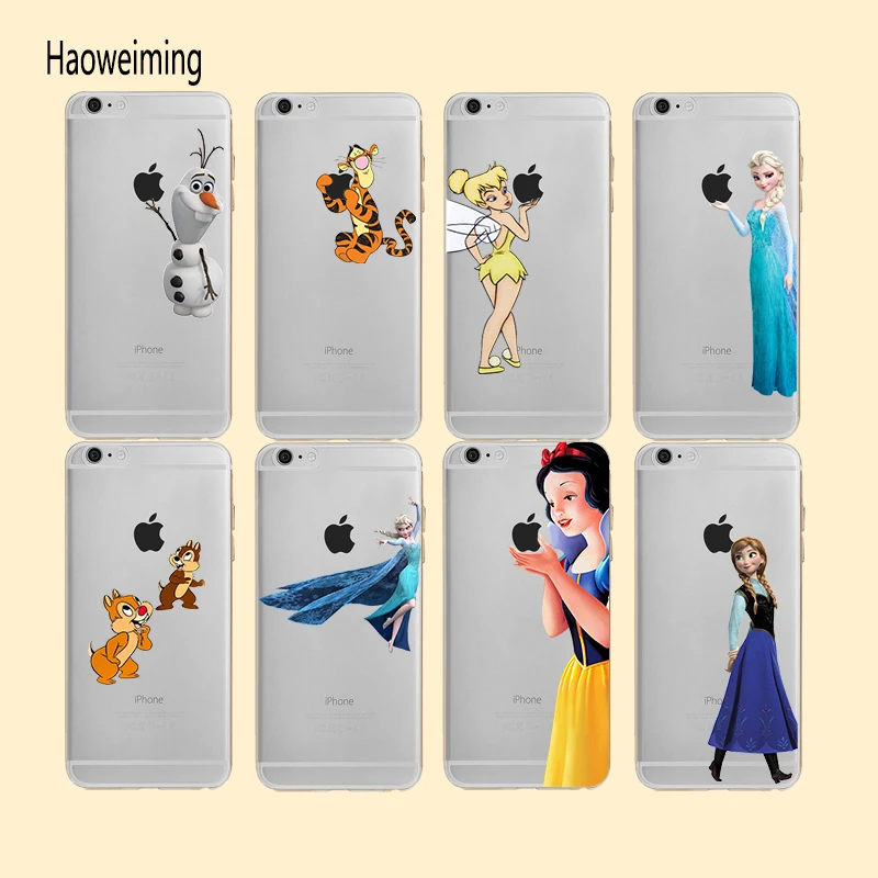 Мягкий чехол из ТПУ с изображением принцессы Белоснежки для iPhone 5S SE 6S X XS Max 7 8 Plus XR