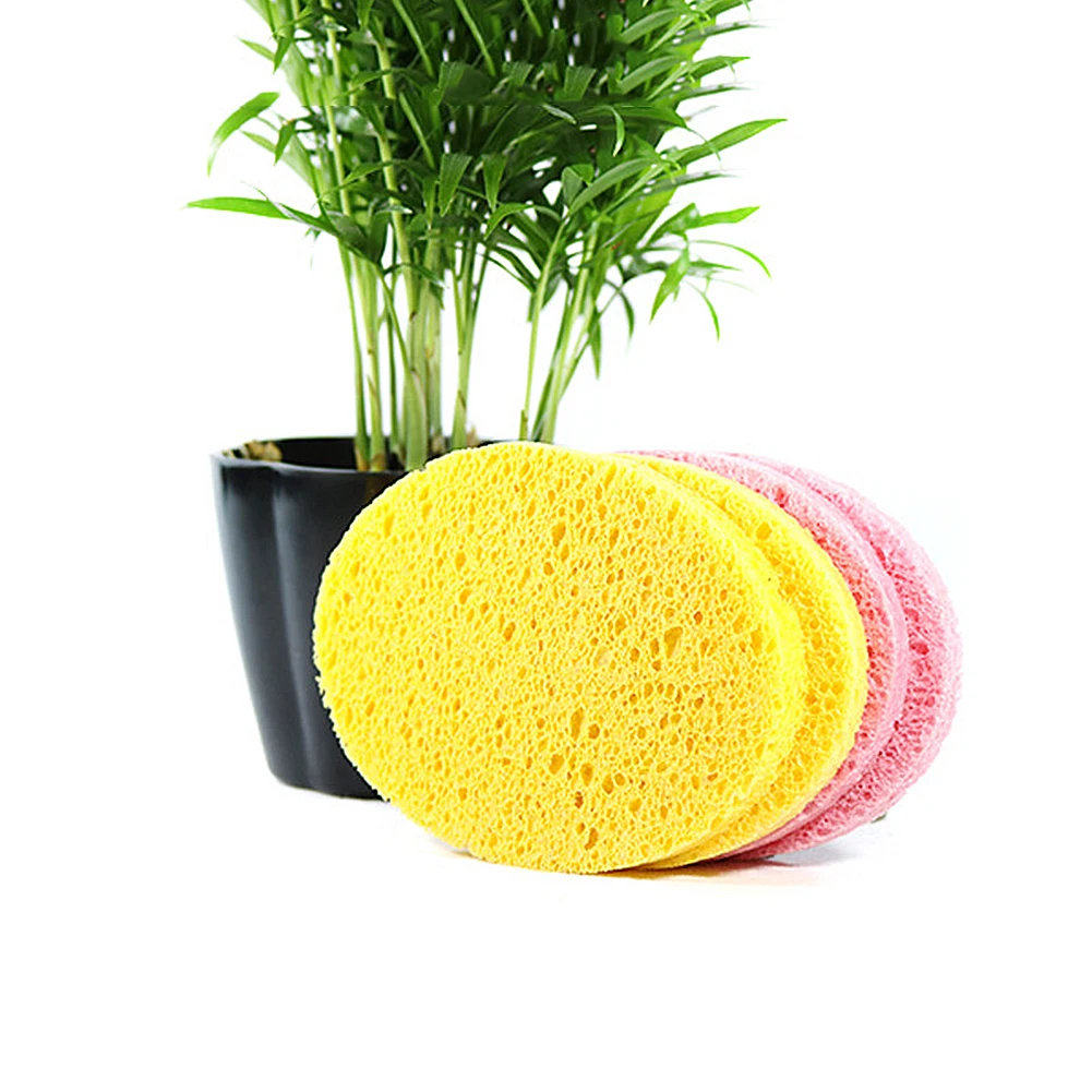 Oval sponge random Новинка, 1 шт., круглая губка Konjac, косметическая губка для чистки лица, натуральный спонж Конняку, средство для очищения лица, смывка - Цвет: Oval sponge random
