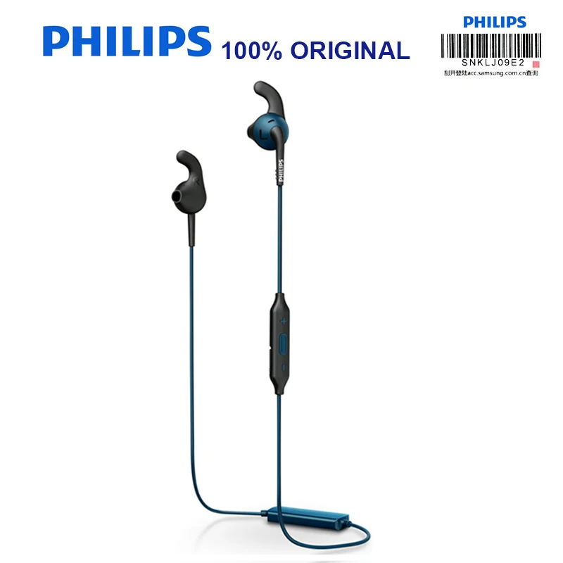 Оригинальные Bluetooth наушники Philips SHQ6500 беспроводные вкладыши спортивная