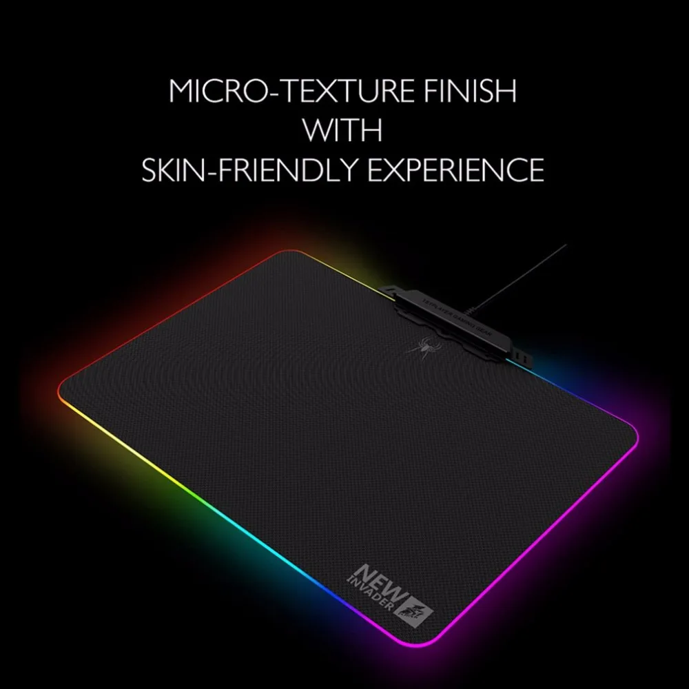 Противоскользящий ноутбук ПК коврик для мышки красочный RGB светодиодный Коврик Для Мыши оптическая лазерная мышка удобный игровой коврик для мыши