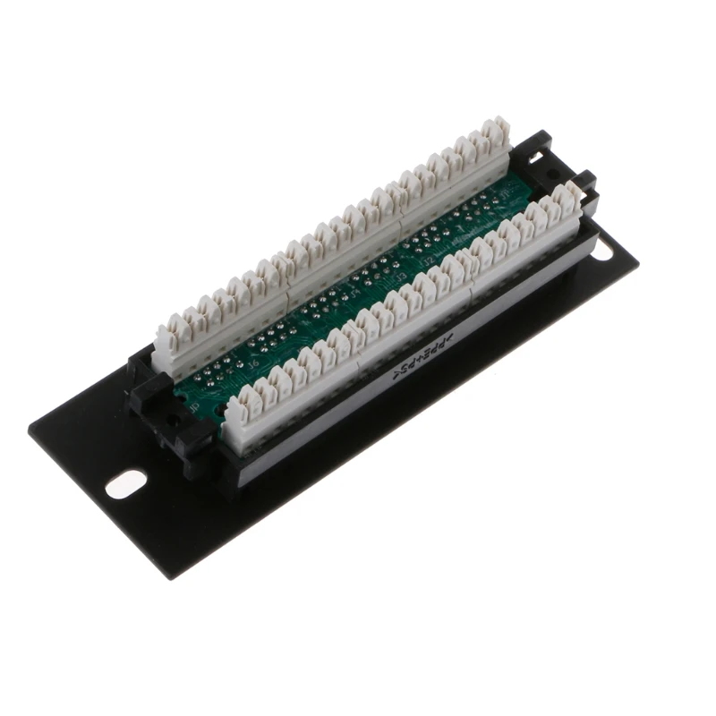 6 Port CAT5 CAT5E Patch Panel RJ45 Networking Wall Mount Rack Mount Bracket 2019 New 4