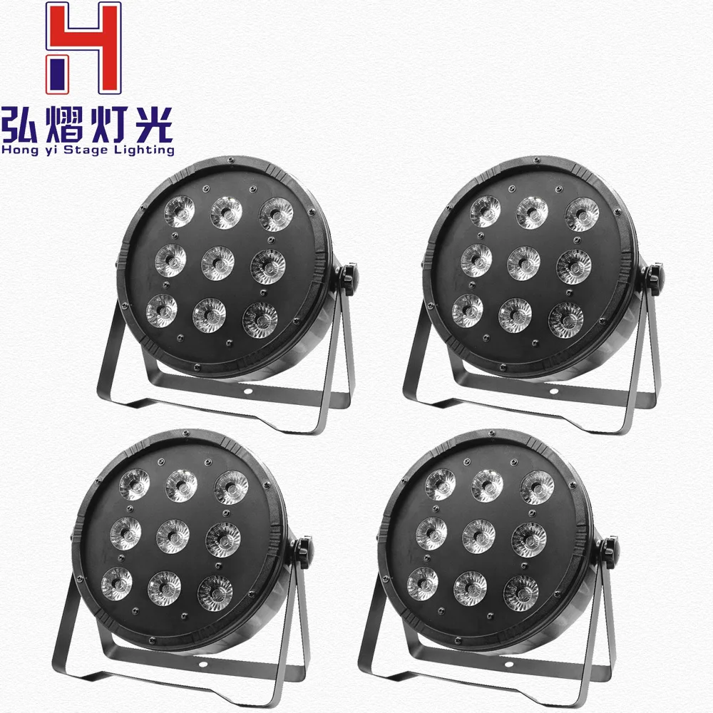 

Led par 9x12w RGBW 4in1 flat par stage lighting dmx512 control high wash beam color mixing effect for dj disco party effect