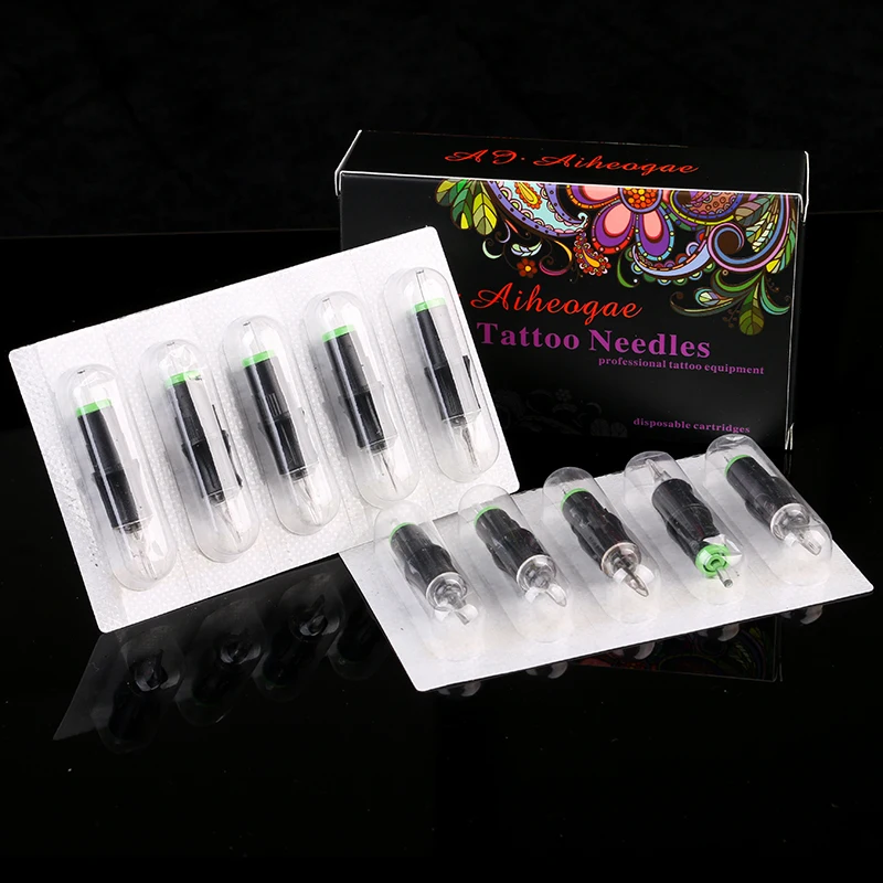 

Tattoo Permanent Makeup Ink Supply Needle Eyebrow Needle 10pcs/box for Permanent Makeup PTM4501
