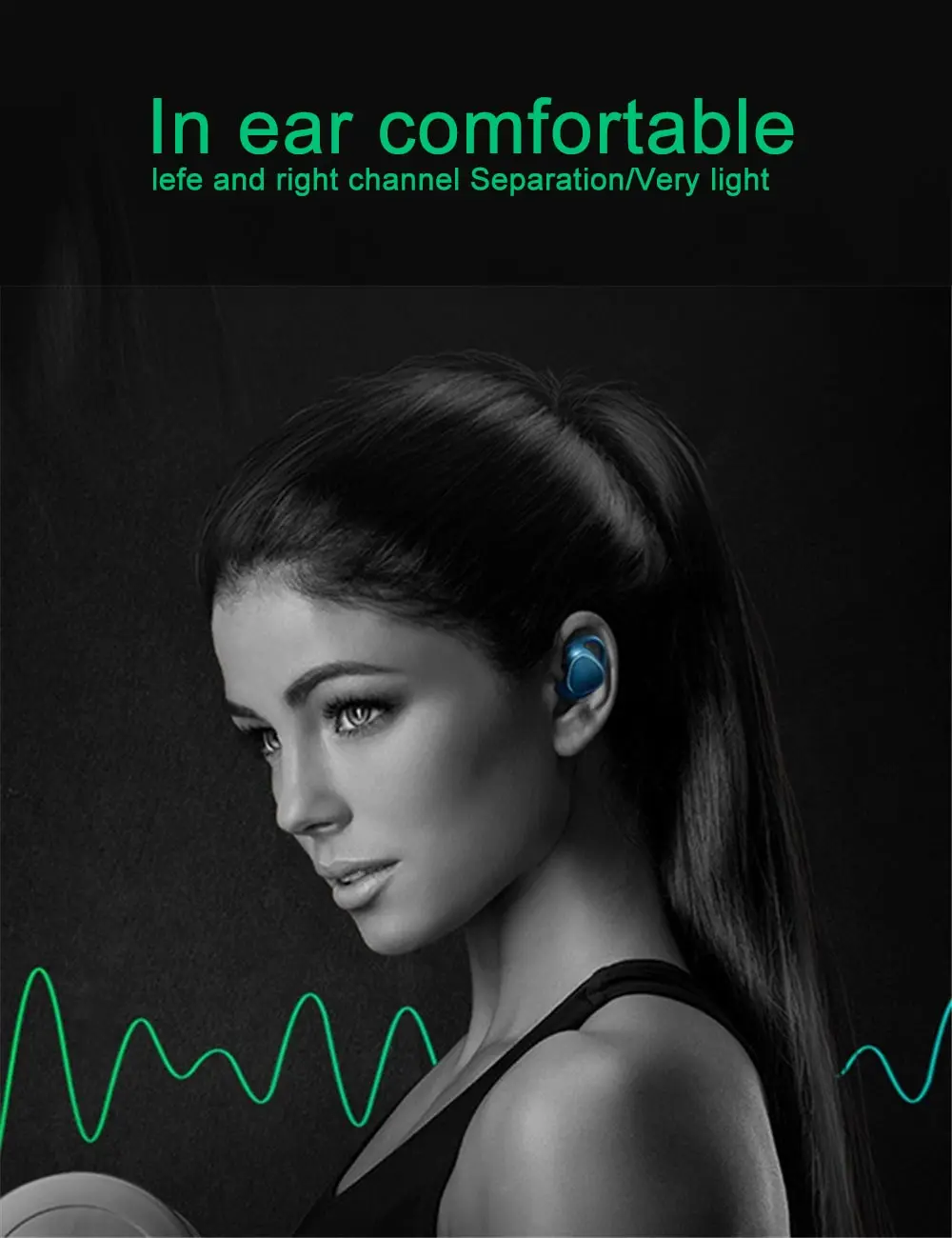 TWS Беспроводные стереонаушники Bluetooth звуковые наушники Мини водонепроницаемая