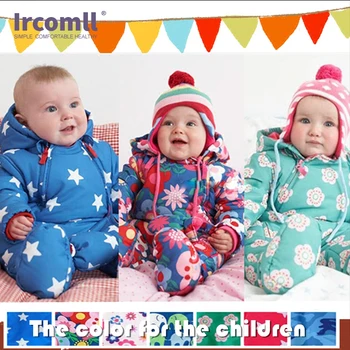 

Ircomll 2019 Newborn Baby Rompers Winter Kid Baby Girl Boy Infant Clothes Camo Flower Hooded Jumpsuit Kids Outwear onesie