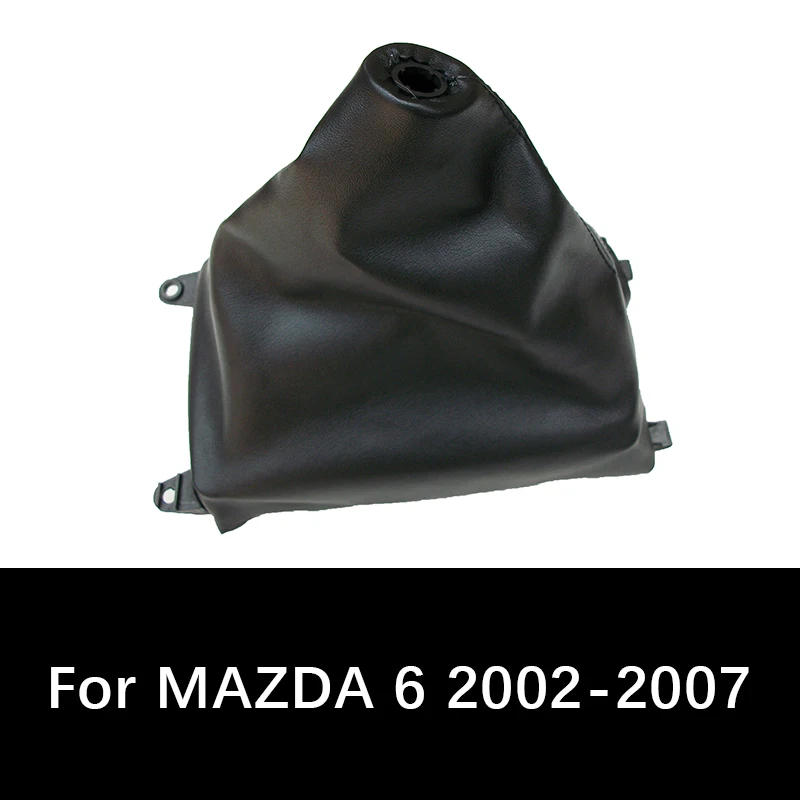 

Black PU Leather Car Gear Shift Knob Gaiter Car Styling Shifter Boot Cover For MAZDA 6 2002 2003 2004 2005 2006 2007