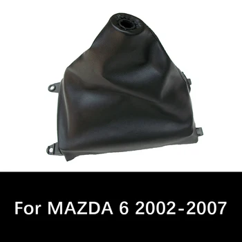 

Black PU Leather Car Gear Shift Knob Gaiter Car Styling Shifter Boot Cover For MAZDA 6 2002 2003 2004 2005 2006 2007