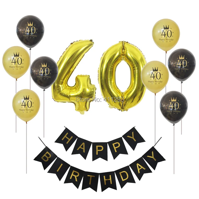 30th праздничных воздушных шаров &quot30/40/50/60/70/80th birhday вечерние украшения Днем