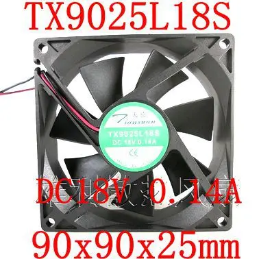 Free Shipping New original TX9025L18S 18V 0.14A 8CM 90x90x25mm refrigerator cooling fan gnc women s ultra mega active without iron 90 caplets free shipping u s a original imported