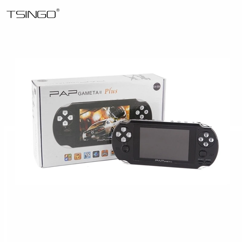 

10PCS PAP Gameta II Handheld Game Player Built in 3000 Classic Game TV Output Portable TV Game Console 4.3 Inch TFT Screen 64Bit