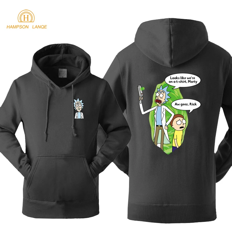 Rick and Morty On The Hoodie Novelty Casual Jackets 2019 Spring Autumn Sweatshirts Fashion Men