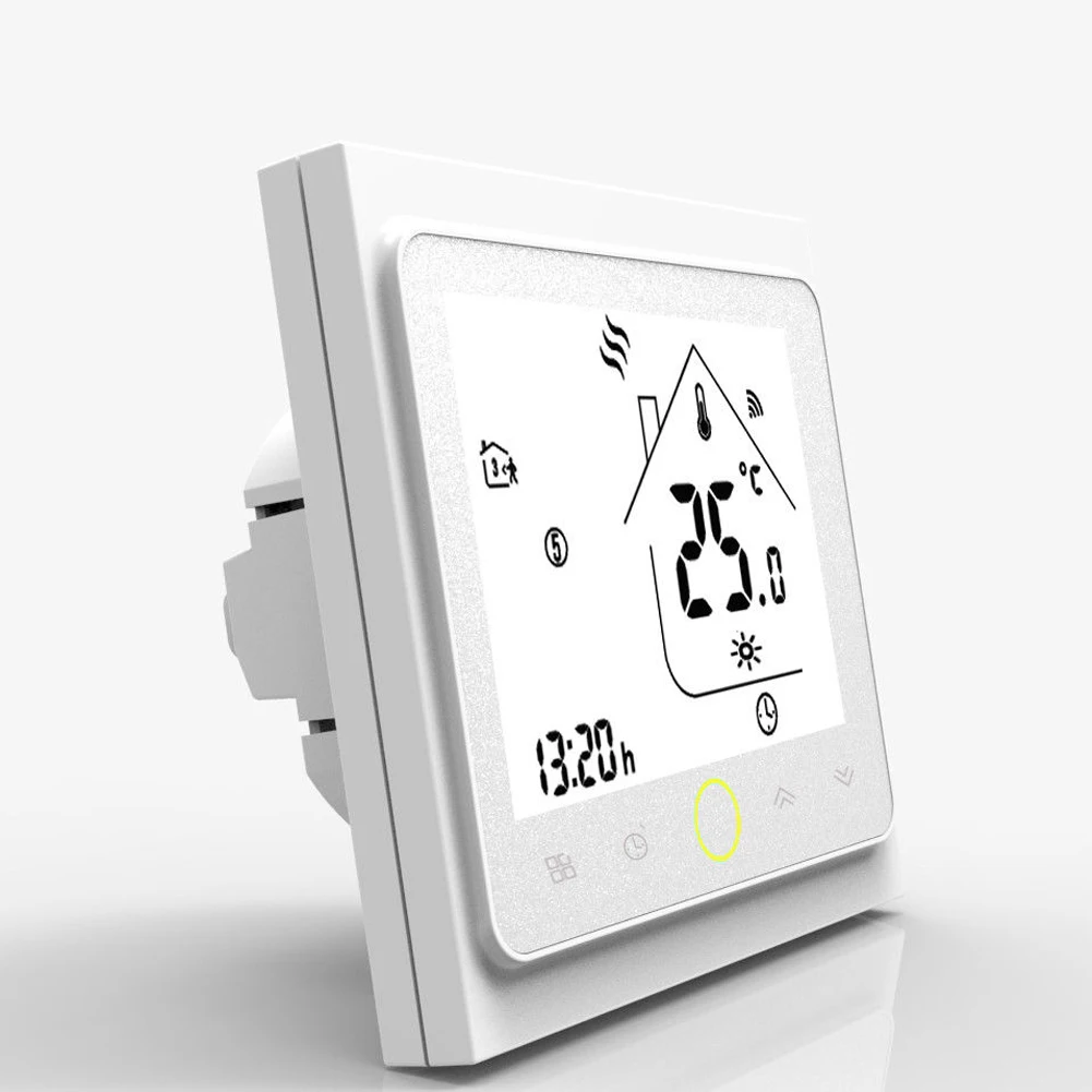 

BHT-002GC LCD Screen Programmable Durable Thermostat For Water/Gas Wall Mounted Temperature Controller Backlight 3A NTC Sensor