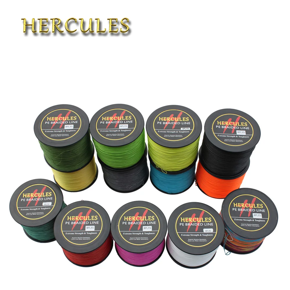 Hercules Braided Fishing Line 100 PE 8 Strands 2187Yds 100LB 0.55mm