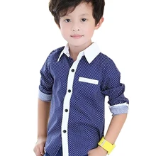 Весенне-Осенняя детская одежда; рубашка для маленьких мальчиков; повседневная детская блузка с длинными рукавами; школьные рубашки из хлопка; Camisa del muchacho