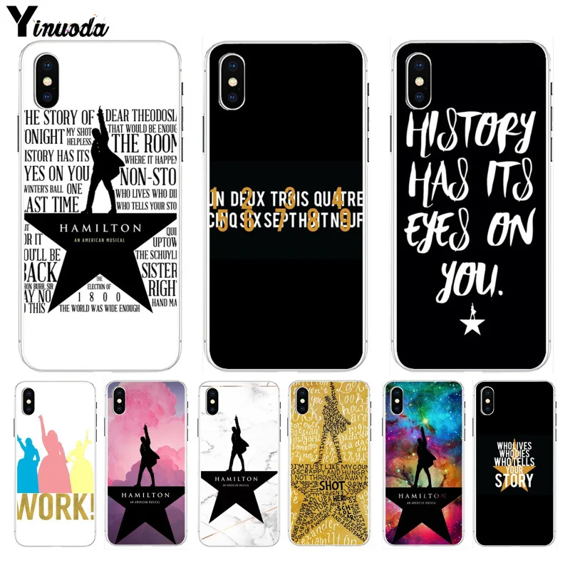 Yinuoda Hamilton Musical Lyrics Colorful Cute Phone