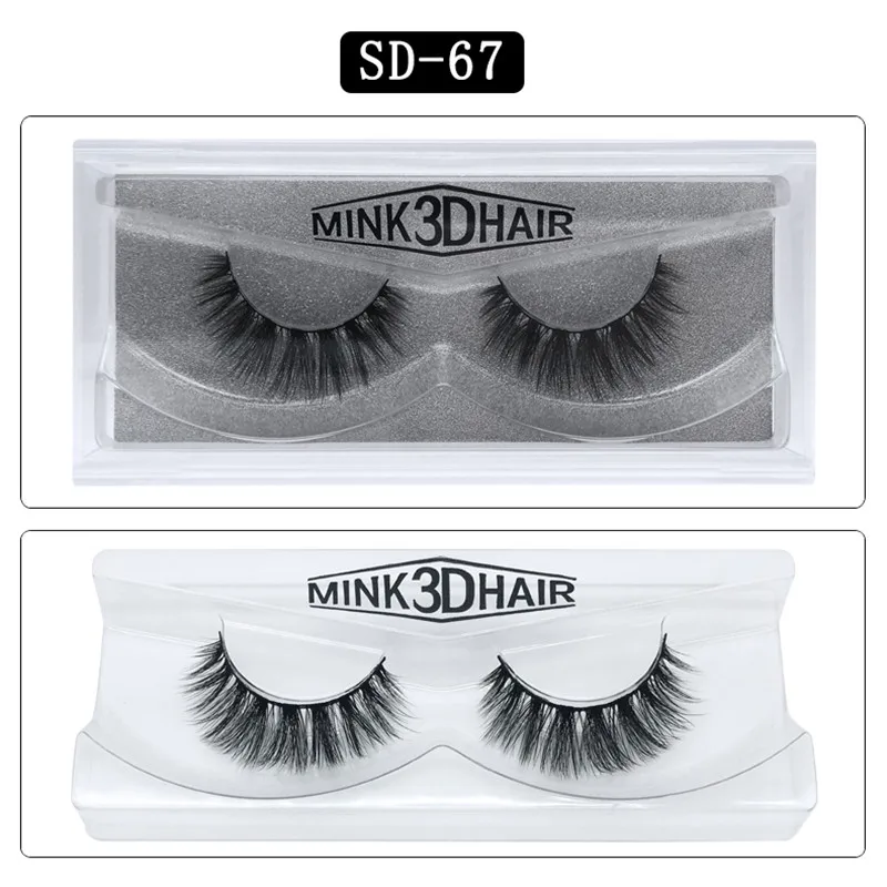 

Lashes Pure Handmade Make Up Mink Lashes Thick Long Lasting 3D Mink Eyelashes Reusable Natural Eyelashes Popular False Lashes