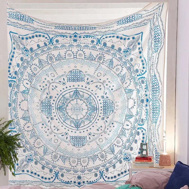

Bohemian Style Geometry Mandala Tapestries Hippie Wall Hanging Tapestry Sheets Dorm Decor Hippie Beach Blanket Drop Ship