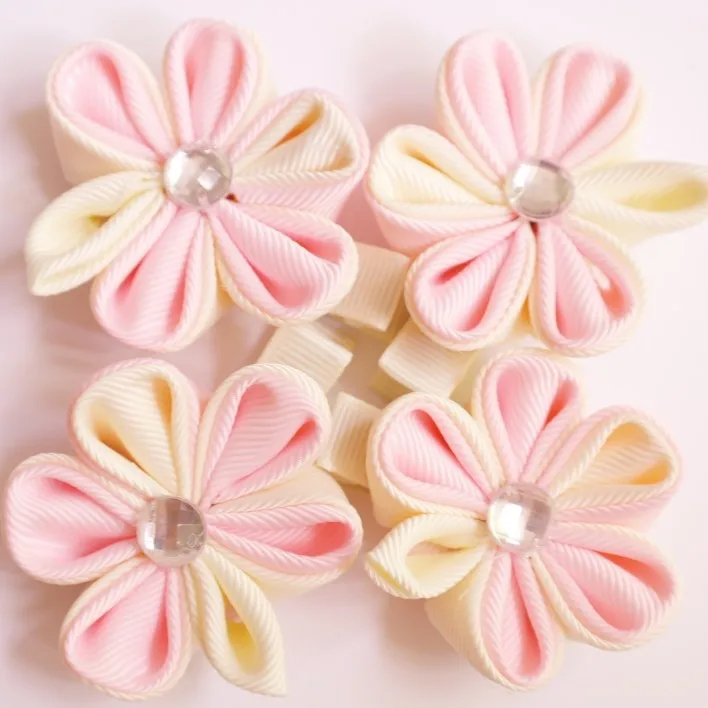 Cream Kanzashiflower