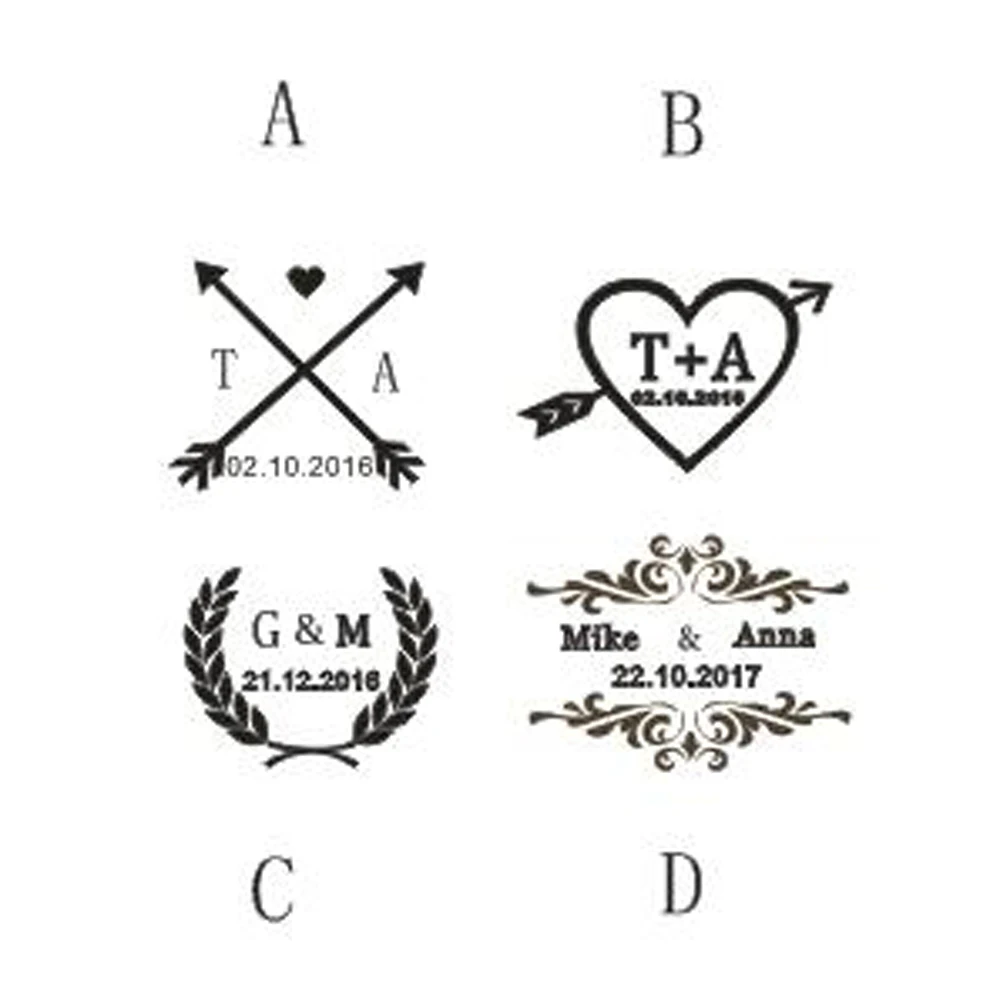 personalized custom wedding stamps invitation card seal thank you