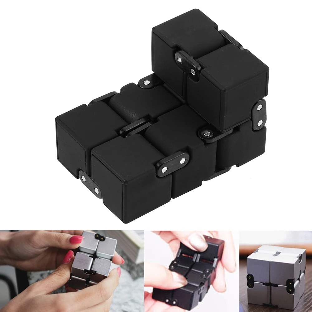 Creative 3D Infinite CubeAnti Stress Reliever Autism Toy for Anxiety Stress Relief Infinite Cube Fidget Magic