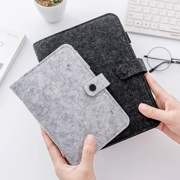 

Felt Travel Journal Notebook Cover A5 A6 Spiral 6 Holes Vintage Dokibook Diary DIY Planner Organizer School Office Supplies