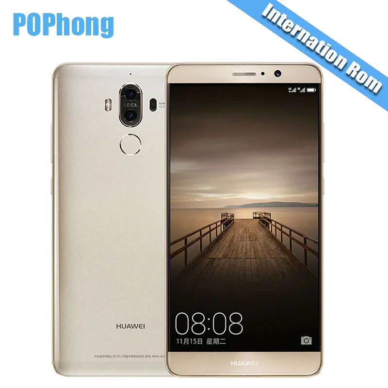 

Global ROM Huawei Mate 9 4G/6G RAM 32G/64G/128G ROM 5.9''Android 7.0 Mobile Phone Kirin 960 Octa Core 2 Back Cameras 20.0MP