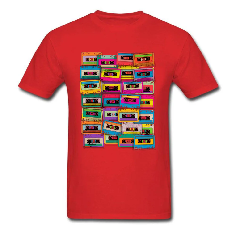 Retro Neon Music Tape Cassette_red