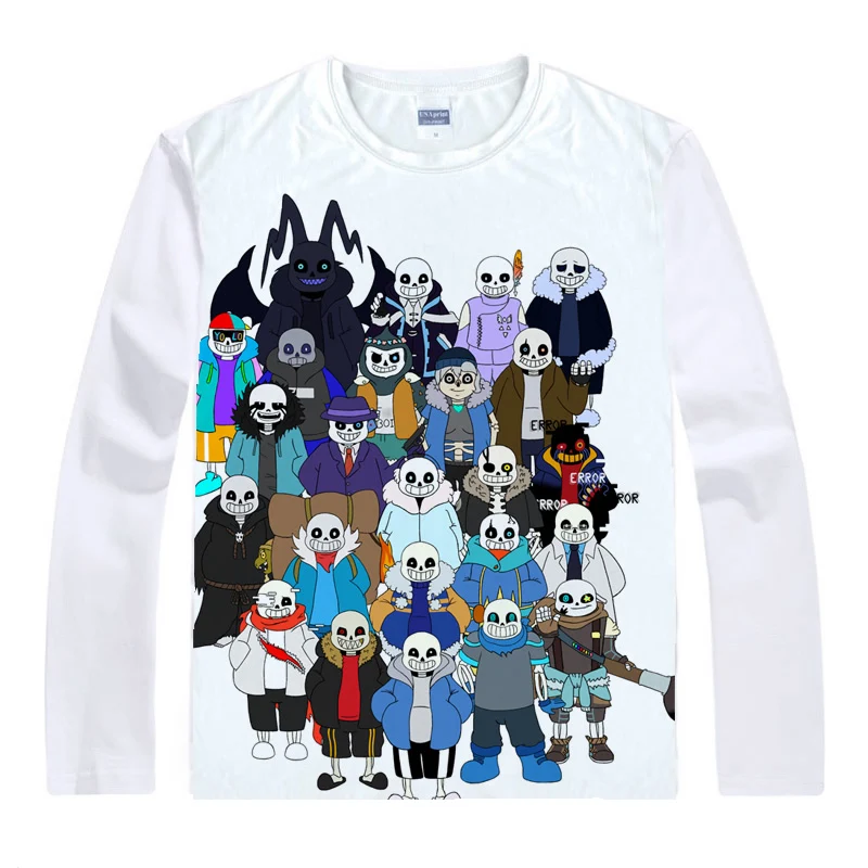 Футболка Coolprint с аниме Тоби лиса Undertale футболки в разных стилях длинным рукавом