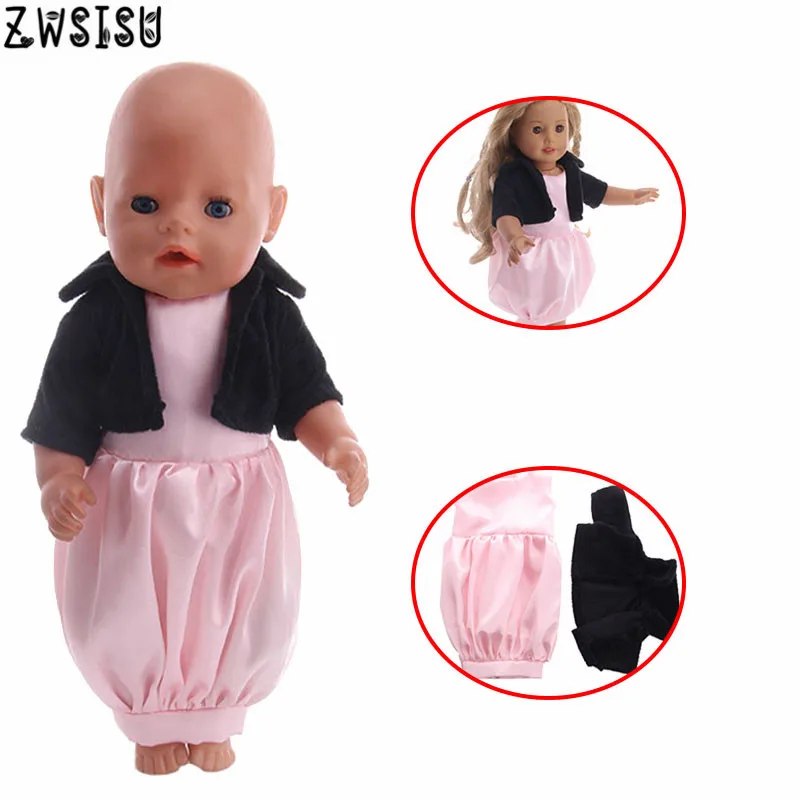 Doll clothes accessories princess dress + jacket suitable for 43CM baby