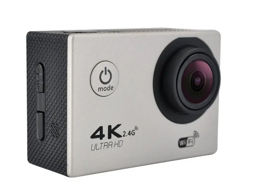 Богатая Ультра HD 4K Экшн-камера F60 1080 p/60 fps WiFi камера угол 170 градусов Спортивная камера 2 дюйма 30 метров Водонепроницаемая камера - Цвет: silver